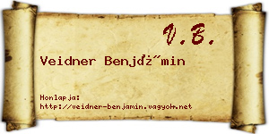 Veidner Benjámin névjegykártya